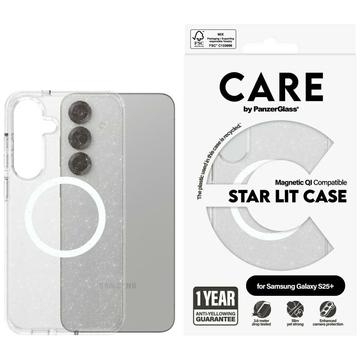 Husă Samsung Galaxy S25+ PanzerGlass Care Star Lit - compatibil MagSafe - Alb transparent