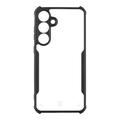 Husă cu colțuri ranforsate Samsung Galaxy S25+ - Tactical Quantum Stealth - Transparent / Negru