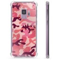 Husă Hibrid - Samsung Galaxie S9 - Camuflaj Roz