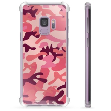 Husă Hibrid - Samsung Galaxie S9 - Camuflaj Roz