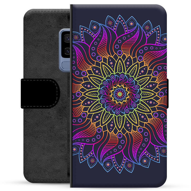 Husă Portofel Premium - Samsung Galaxie S9+ - Mandala Colorată