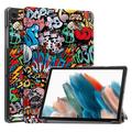 Husă Folio Smart Samsung Galaxy Tab A9 - Tri-Fold - Graffiti