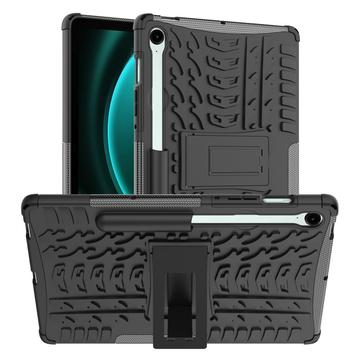 Husă Hibrid cu Stand Samsung Galaxy Tab S9 FE - Negru