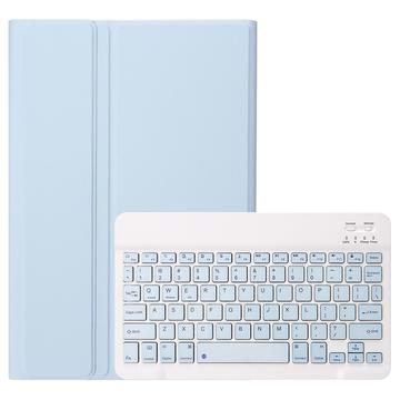 Husă Cu Tastatură Bluetooth Samsung Galaxy Tab S9 FE - Albastru Deschis