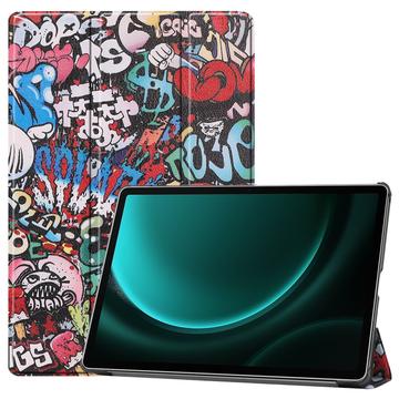 Husă Folio Smart Samsung Galaxy Tab S9 FE+ - Tri-Fold - Graffiti