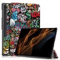 Husă Folio Smart Samsung Galaxy Tab S9 Ultra - Tri-Fold - Graffiti