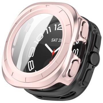 Husă Plastic cu Protector Ecran - Samsung Galaxy Watch Ultra - 47mm - Auriu Roze