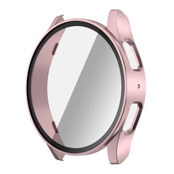 Husă Plastic cu Protector Ecran Samsung Galaxy Watch7 - 44mm - Auriu Roze