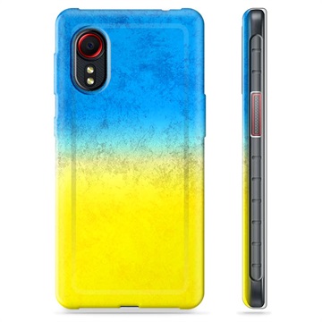 Steagul Ucrainei TPU husă -Samsung Galaxy Xcover 5 - Bicoloră