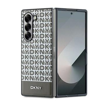 Husă Samsung Galaxy Z Fold6 DKNY Repeat Pattern Bottom Stripe - Compatibil MagSafe - maro