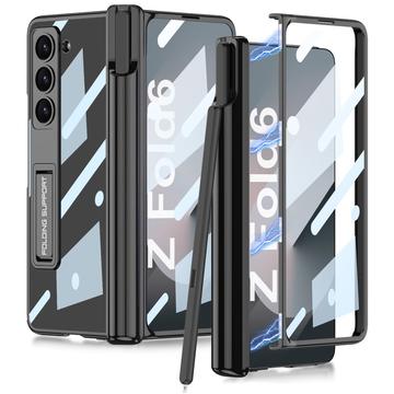 Husă hibridă magnetică cu fantă pentru creion Samsung Galaxy Z Fold6 GKK - Negru