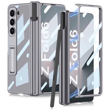 Husă hibridă magnetică cu fantă pentru creion Samsung Galaxy Z Fold6 GKK - Gri