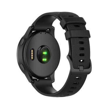 Curea din silicon pentru Garmin Vivoactive 4, Venu 3/2, Forerunner 265 - Negru