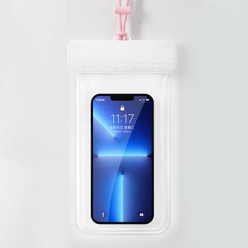 Carcasă impermeabilă pentru smartphone cu mecanism de alunecare - 7.2" - alb