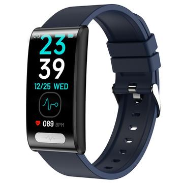 Smart Fitness Tracker cu monitorizare a glicemiei TK70 - Albastru