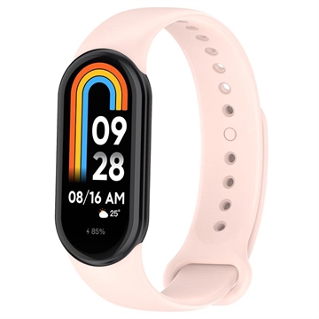 Curea Silicon Moale Xiaomi Smart Band 8 - Roz