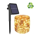 Lanț Lumini Solare Impermeabil IP67 LED - 12m - Galben