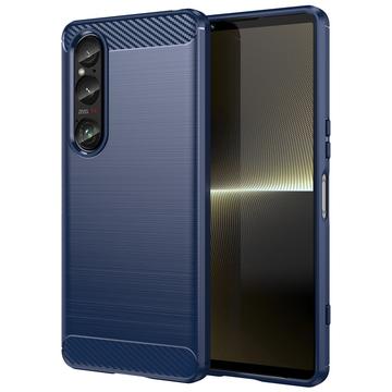 Husă TPU Brushed Sony Xperia 1 VI - Fibră de Carbon