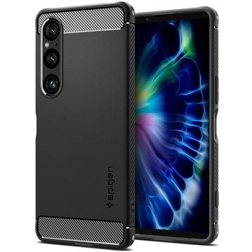 Husă TPU Sony Xperia 1 VI - Spigen Rugged Armor - Negru