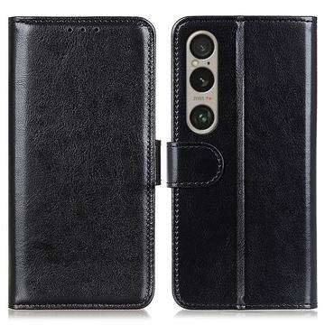 Husă Portofel cu Închidere Magnetică Sony Xperia 1 VI - negru