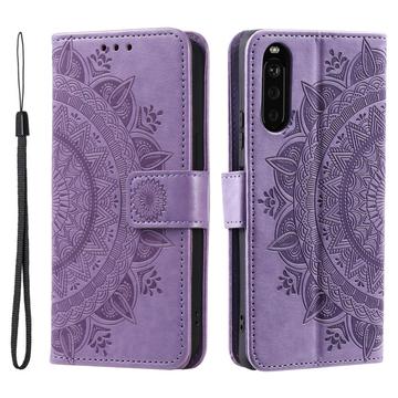 Husă Portofel Sony Xperia 10 VI - Mandala - Violet