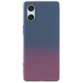 Husă TPU Sony Xperia 10 VI Ombre - Albastru închis / Violet închis