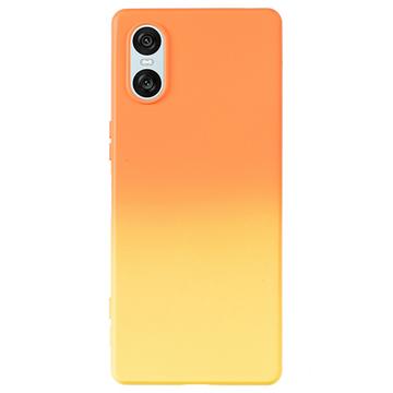 Husă TPU Sony Xperia 10 VI Ombre - Portocaliu / Galben