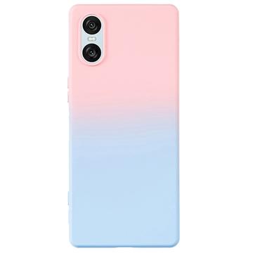 Husă TPU Sony Xperia 10 VI Ombre - Roz / Albastru