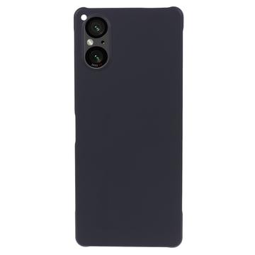 Husă Plastic Cauciucat Sony Xperia 5 V - Negru