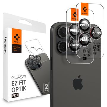 Protector Obiective Cameră iPhone 16 Pro/16 Pro Max Spigen Glas.tR Ez Fit Optik Pro