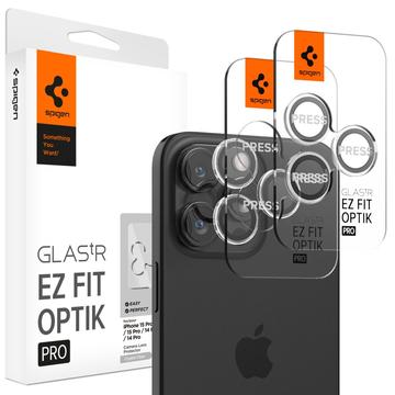 Protector Obiective Cameră iPhone 16 Pro/16 Pro Max Spigen Glas.tR Ez Fit Optik Pro - Clar