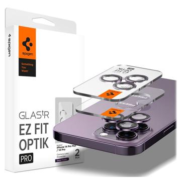 Protector Obiective Cameră iPhone 14 Pro/14 Pro Max/15 Pro/15 Pro Max/16 Pro/16 Pro Max Spigen Glas.tR Ez Fit Optik Pro - Violet Intens