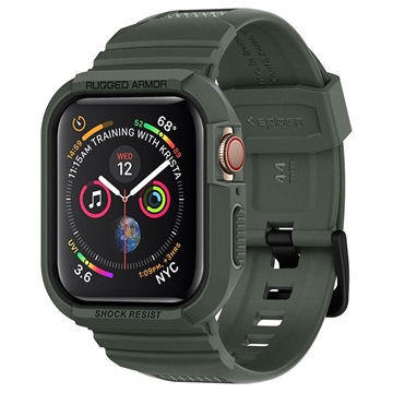 Husă TPU Spigen Rugged Armor Pro Apple Watch 9/8/SE (2022)/7/SE/6/5/4 - 44mm/45mm - Verde