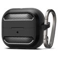 Husă TPU Samsung Galaxy Buds3/Buds3 Pro - Spigen Rugged Armor - Negru