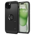 Husă iPhone 15 Plus - Spigen Tough Armor Mag - Negru