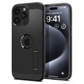 Husă iPhone 15 Pro - Spigen Tough Armor Mag - Negru