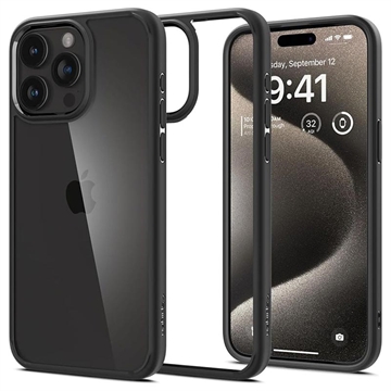 Husă iPhone 15 Pro Max - Spigen Ultra Hybrid - Negru