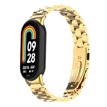 Curea Oțel Inoxidabil Xiaomi Smart Band 8 - Auriu