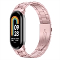 Curea Oțel Inoxidabil Xiaomi Smart Band 8 - Roz