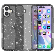 Husă Hibrid iPhone 16 Plus - Stylish Glitter - Negru