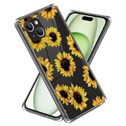 Husă TPU Subțire Stylish iPhone 15 - Floarea Soarelui