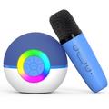 T97 Microfon karaoke pentru copii cu difuzor Bluetooth și subwoofer - albastru