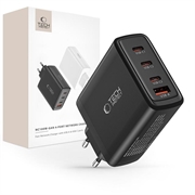 Încărcător de Rețea cu 4 Porturi Tech-Protect NC100W-GAN 100W - 3xUSB-C, USB-A - Negru