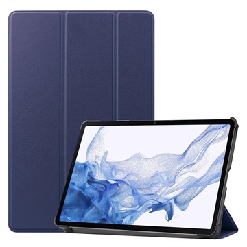 Husă Folio Smart Tri-Fold Samsung Galaxy Tab S8 - Albastru Închis