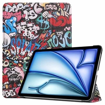 Husă Folio Smart iPad Air 11 (2024) - Tri-Fold - Graffiti