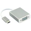 Adaptor Portabil USB-C / VGA - Full HD 1080p - Argintiu