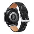 Curea Universală din Piele pentru Smartwatch  - 20mm - Negru Mat