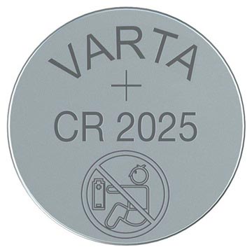 Baterii Celulă Tip Buton cu Litiu Varta CR2025/6025 - 3V