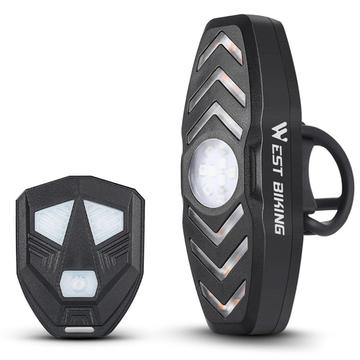 WEST BIKING YP0701313 Reîncărcabilă Biciclete cu LED-uri de lumină spate cu LED-uri de control de la distanță Biciclete Ciclism Ciclism Semnal de avertizare Semnal de avertizare Lampă spate cu ton de avertizare a cornului