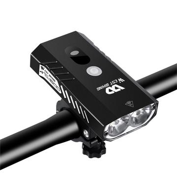 WEST BIKING YP0701329 1600LM Bright LED cu LED-uri luminoase pentru biciclete Lumina frontală pentru biciclete Biciclete Noapte Ciclism Lampă de siguranță Lampă de siguranță Lanternă